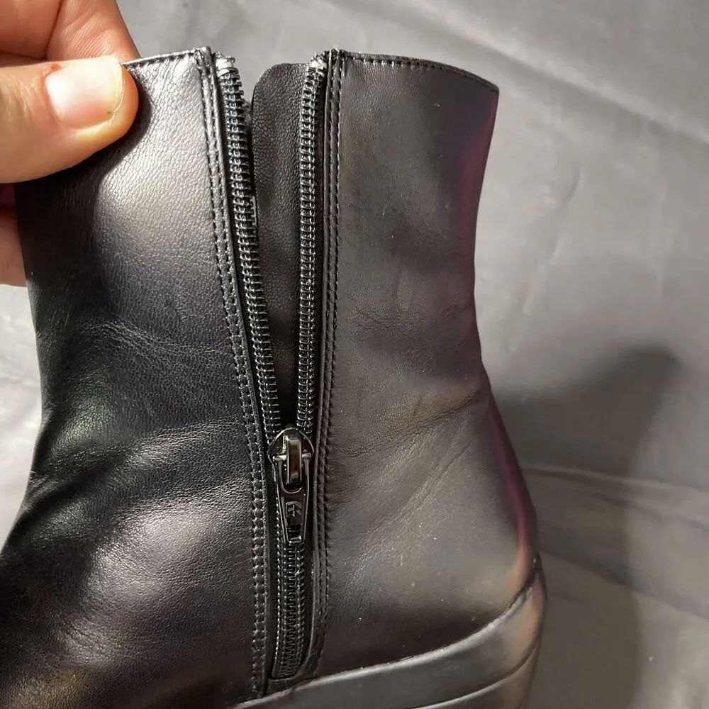 David Tate Voyage Block Heel‎ Dressy Ankle Boots Shoes Women’s Size 7SS Flaws